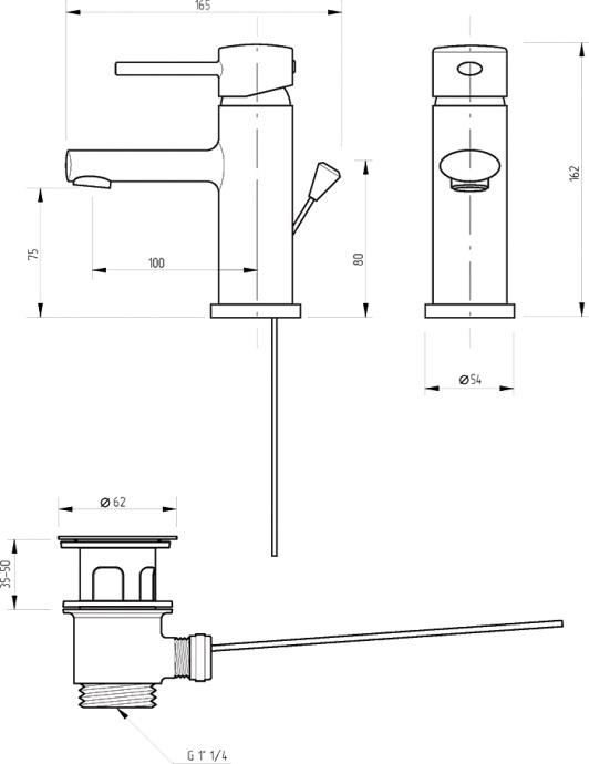 Смеситель Veragio Giamina VR.GMN-5410.CR для раковины - 1