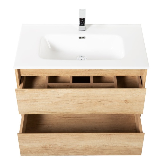 Тумба с раковиной BelBagno Kraft 100 светлое дерево - 2