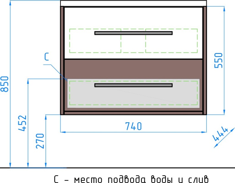 Мебель для ванной Style Line Экзотик 75 Plus подвесная, белая, экзотик - 11