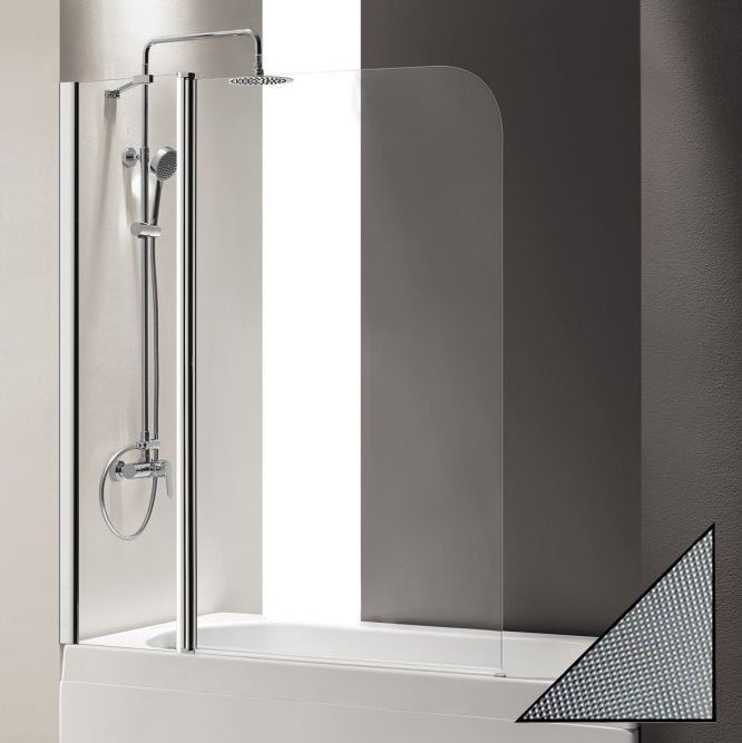 Шторка на ванну Cezares Eco O-V-11-120/140-P-Cr-L стекло punto ECO-O-V-11-120/140-P-Cr-L - 0