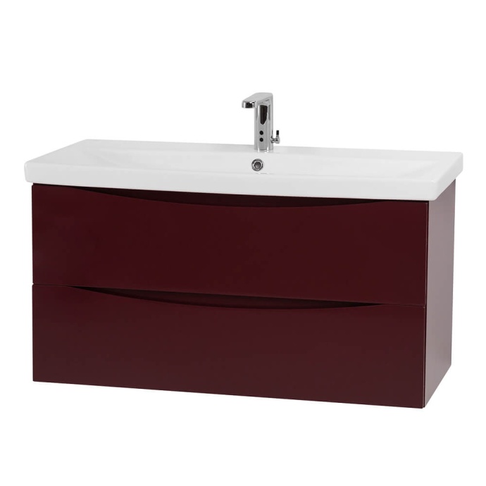 Тумба под раковину BelBagno Marino-Cer 100 бордовый MARINO-CER-1000-2C-SO-BRDL-P - 1