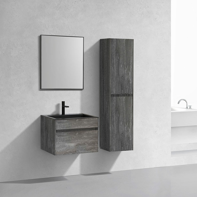 Тумба под раковину Vincea Chiara 60 серое дерево VMC-2C600GS - 1
