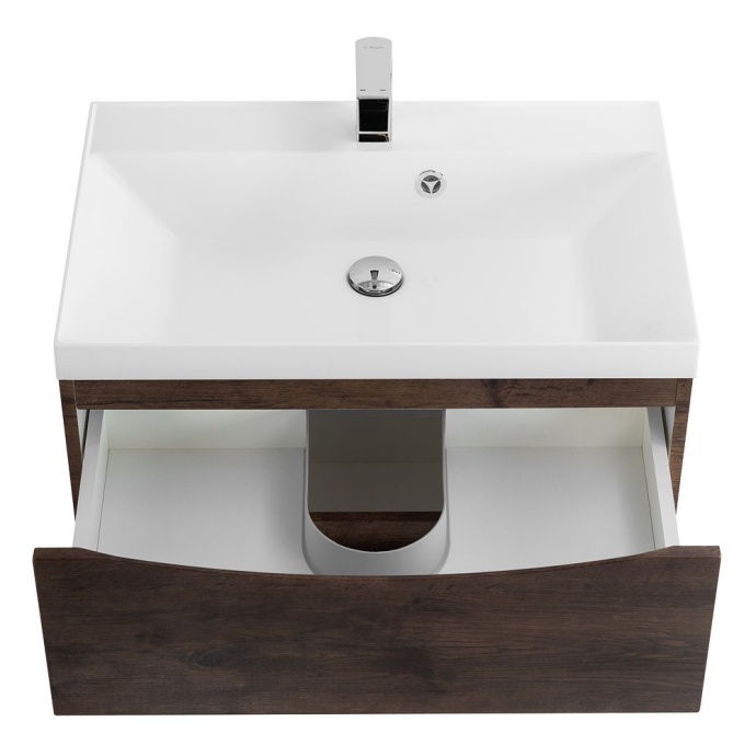Тумба с раковиной Belbagno Marino 70 темное дерево  - 2