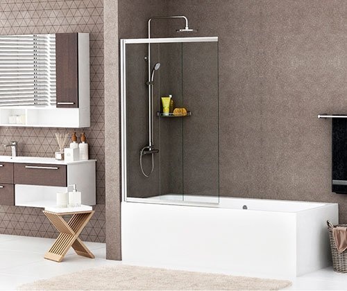 Шторка на ванну Wasserkraft Main 41S02-80WS - 1