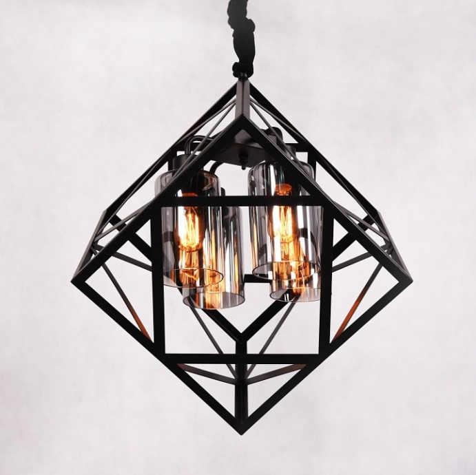 Подвесная люстра LUMINA DECO Brutte LDP 11339-4 BK - 2