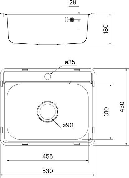 Мойка кухонная Iddis Basic BBAS53P0i77 - 3