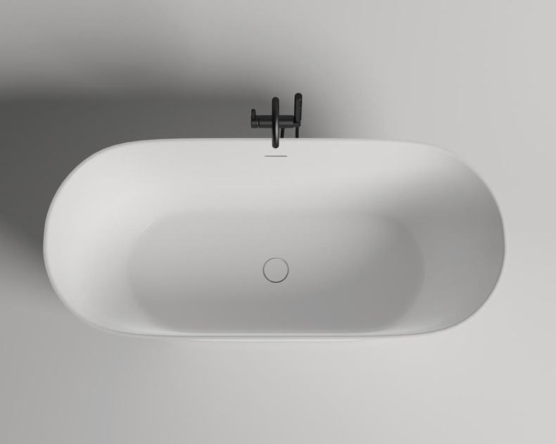 Ванна из искусственного камня Salini Mona 180x80 102911GRH S-Sense, глянцевый, RAL снаружи - 5