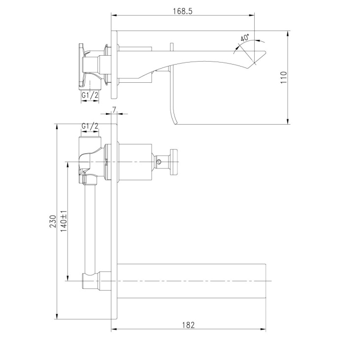 Смеситель для раковины Lemark Contest  LM5826CW - 1