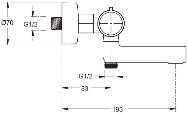 Душевая стойка Jacob Delafon Atom E26237-CP - 7