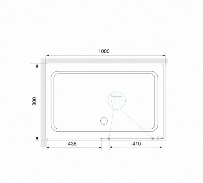 Душевой уголок RGW Stilvoll SV-42-1 100x80 профиль хром стекло прозрачное 323242108-011 - 3