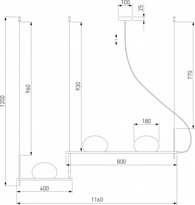 Подвесной светильник Eurosvet Stair 70145/3 белый - 1