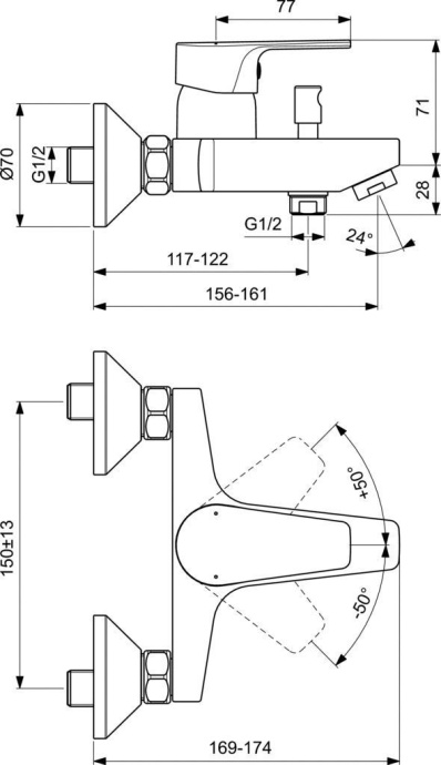 Душевой комплект Ideal Standard Esla BC264AA - 7