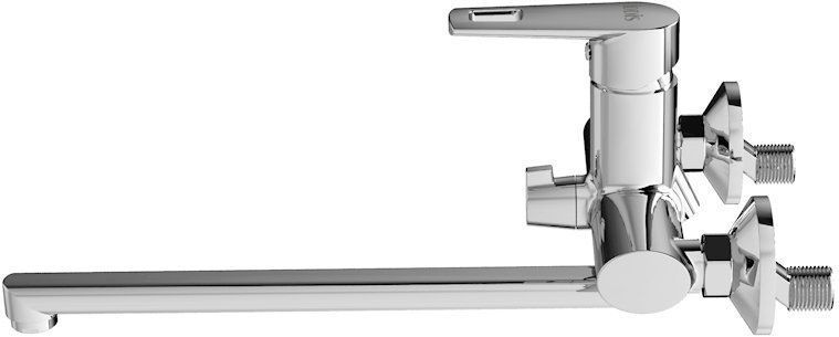 Смеситель для ванны с длинным изливом с керамическим дивертором, Runo, IDDIS, RUNSBL2i10WA - 2