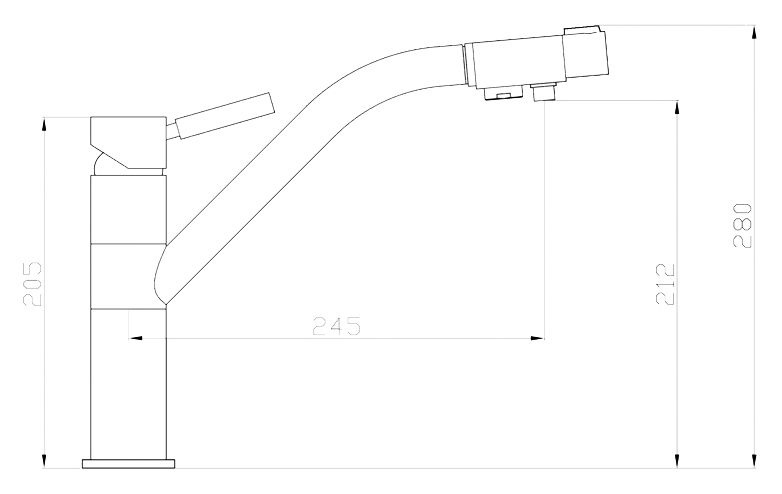 Смеситель Zorg Clean Water ZR 401 KF для кухонной мойки - 1