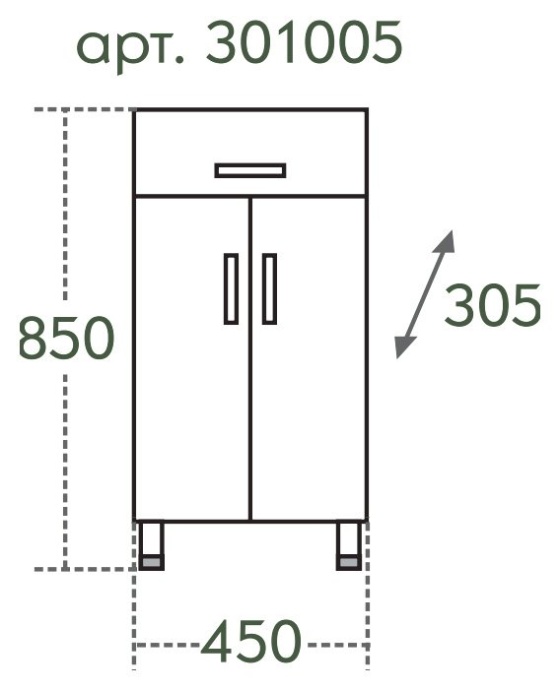 Тумба Санта Стандарт 45 см  301005 - 8