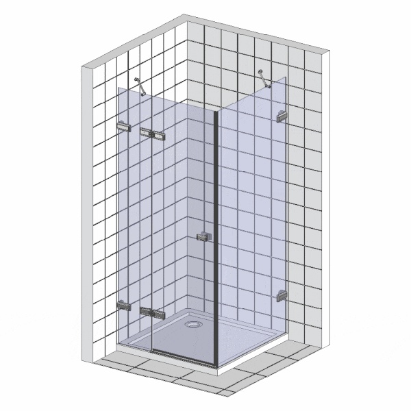 Душевой уголок Wasserkraft Aller 10H06LB black matt, 120x80 см 10H06LBLACK MATT - 4