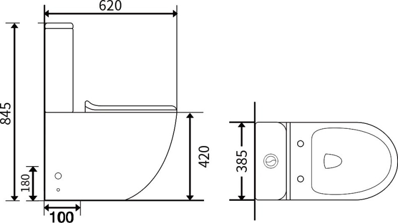 Унитаз-компакт Orange с микролифтом C05-000W - 6