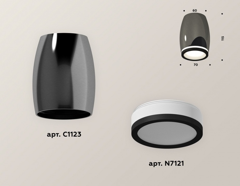 Накладной светильник Ambrella Light XS XS1123020 - 1