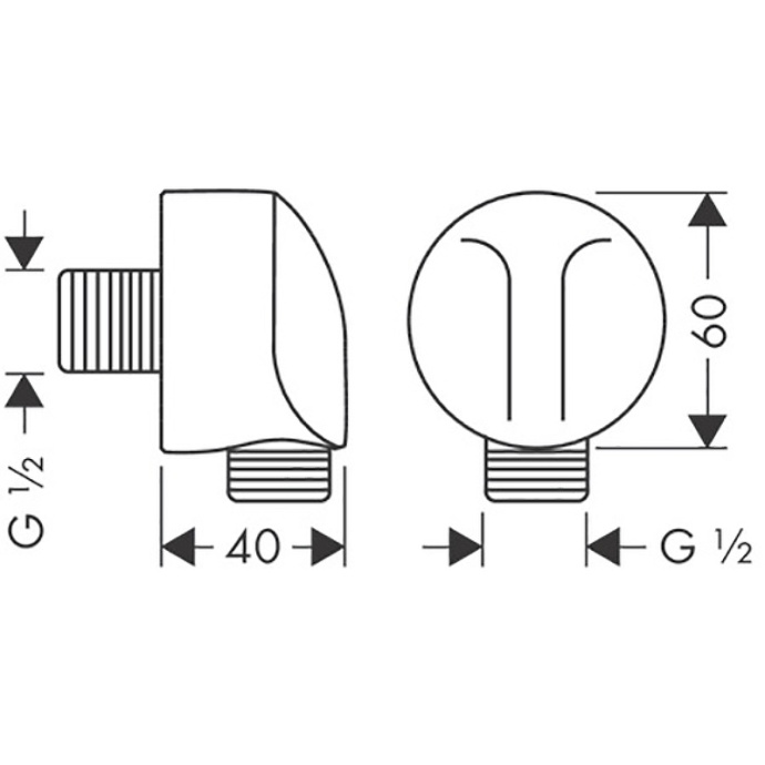 Шланговое подключение Hansgrohe FixFit полированное золото 27454990 - 1