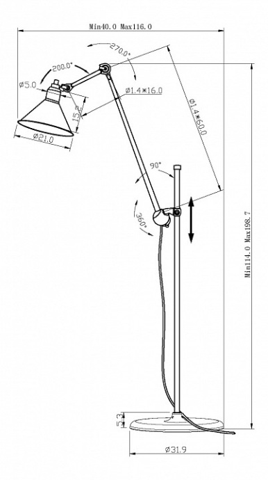 Торшер Lightstar Loft 765717 - 1