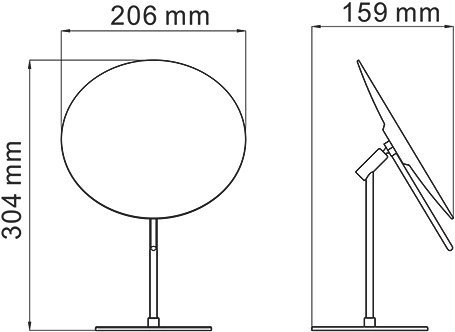 Косметическое зеркало Wasserkraft K-1002 - 2