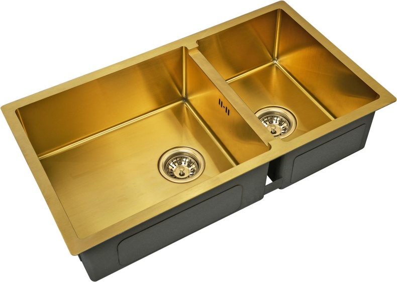 Мойка кухонная Zorg Inox PVD SZR-78-2-44 bronze - 0