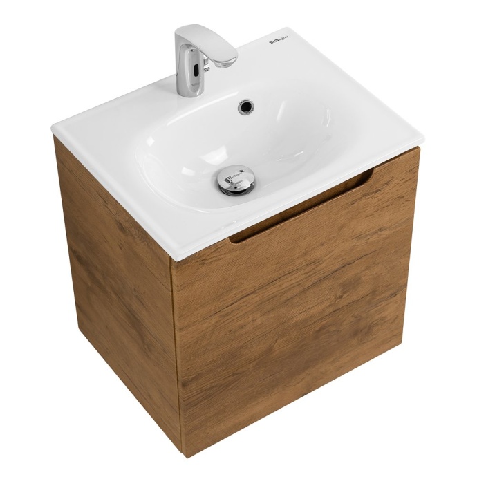 Тумба с раковиной BelBagno Etna 50 L светлое дерево - 4