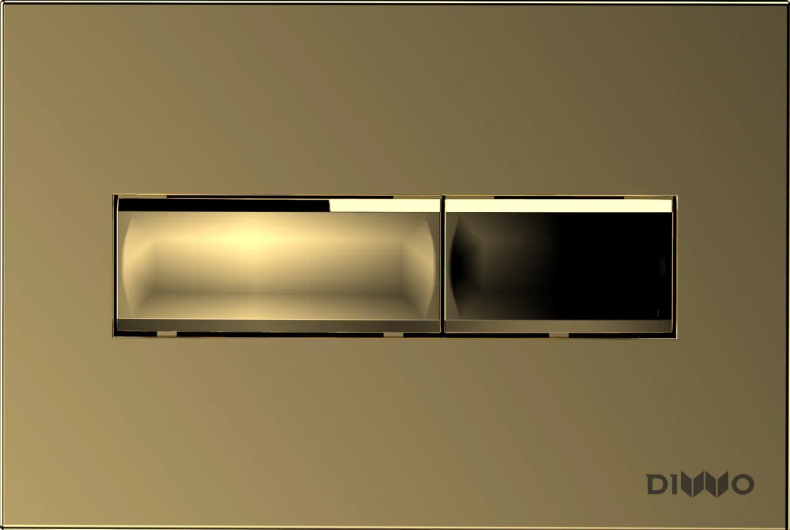 Кнопка смыва DIWO 7325 золотая - 0
