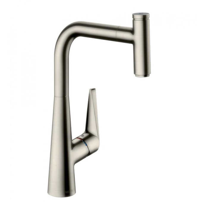 Кухонный смеситель однорычажный, 300, с вытяжным изливом, 1jet, sBox Hansgrohe 73853800 - 0
