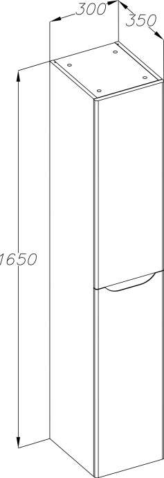 Шкаф-пенал Opadiris Элеганс 30 R 00-00000462 - 3