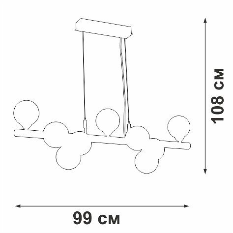 Подвесная люстра Vitaluce V49860 V49860-8/9S - 1