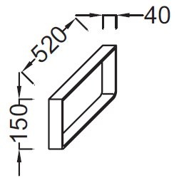 Полотенцедержатель Jacob Delafon Parallel  EB507-BME - 2