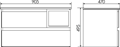 Мебель для ванной Comforty Турин 90 L дуб бежевый - 6