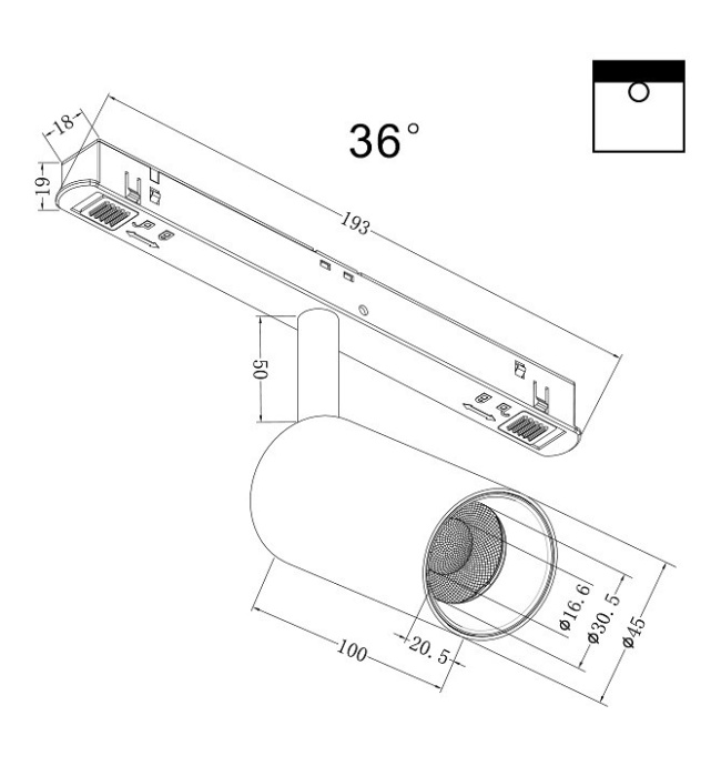 Светильник на штанге Maytoni Focus LED TR032-4-5W3K-M-DS-B - 1