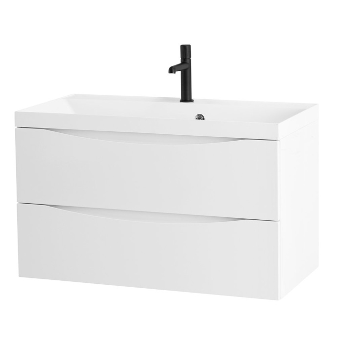 Тумба с раковиной Belbagno Marino 80 белый матовый - 3