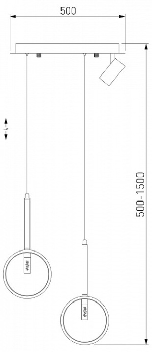 Подвесной светильник Eurosvet Verge 90249/3 черный - 2