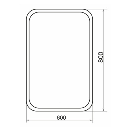 Зеркало Comforty Пион 60 с подсветкой 00-00012704 - 1