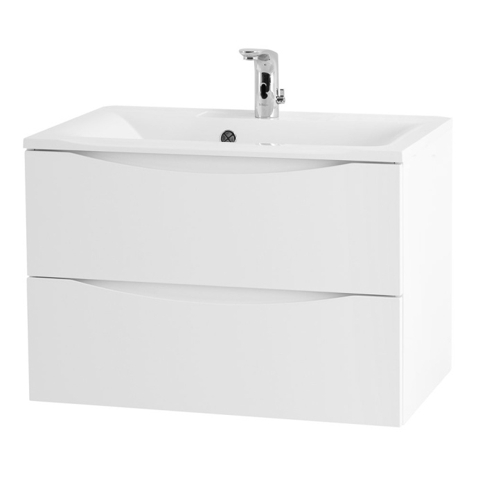 Тумба с раковиной Belbagno Marino 75 белый матовый - 2