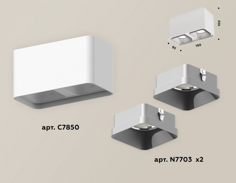 Накладной светильник Ambrella Light XS XS7850003 - 1