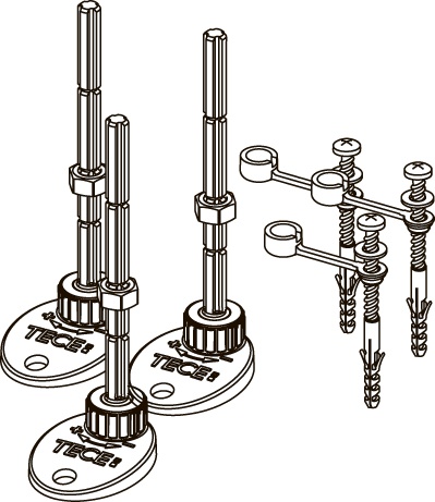 Опоры для душевых лотков TECE Drainprofile 674000 - 1