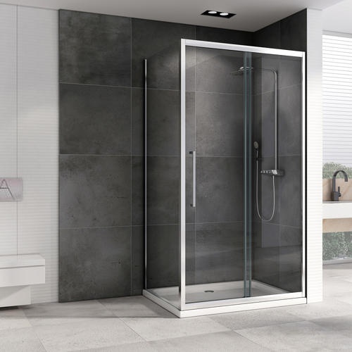 Душевой уголок Abber Schwarzer Diamant 150х70 хром  AG30150H-S70-S70 - 1