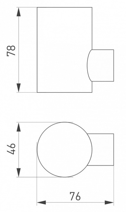 Уличный настенный светодиодный светильник Arlight KT-Ray-Wall-R46-3W Day4000 034101 - 4