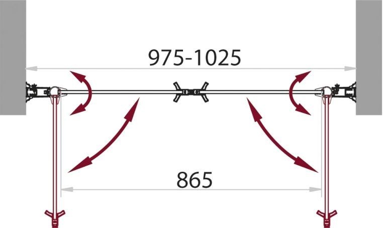 Душевая дверь в нишу BelBagno Sela B 2 100 C Cr SELA-B-2-100-C-Cr - 2