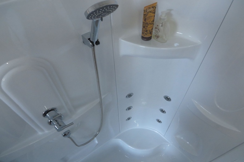 Душевая кабина Royal Bath 120х80 левая белая стекло прозрачное с гидромассажем RB8120ВК2-Т-L - 1