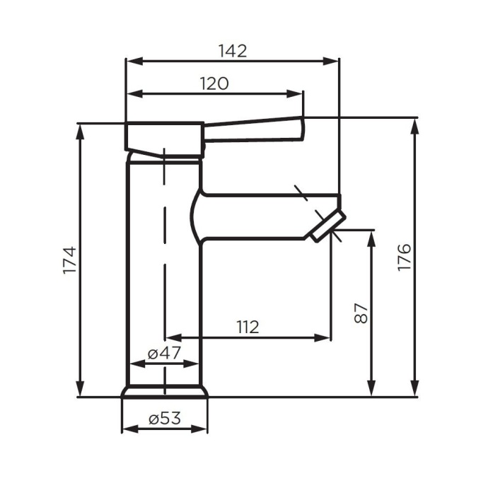 Смеситель Dorff Logic для раковины, нержавеющая сталь D3002100SS - 4