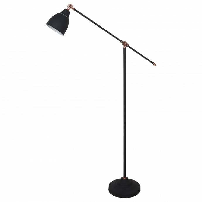 Торшер Arte Lamp Braccio A2054PN-1BK - 0