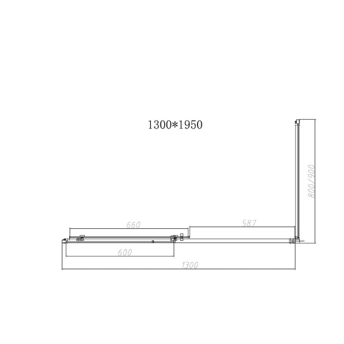 Душевой уголок Vincea Slim-N 130х90 хром стекло прозрачное VSR-4SN9013CL - 1