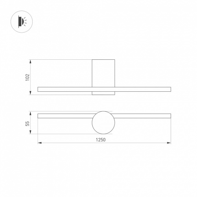 Настенный светодиодный светильник Arlight SP-Vinci-M-S1200x55-12W Day4000 036930 - 4