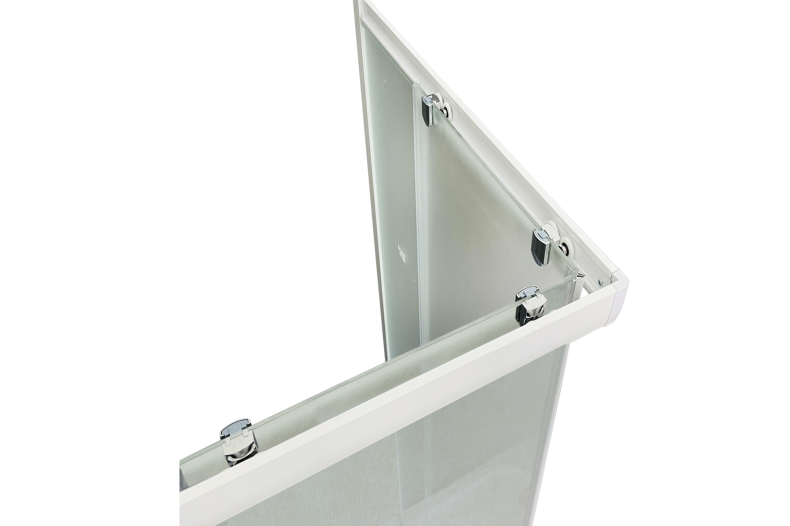 Душевой уголок Royal Bath HPD 100x120 профиль белый стекло матовое RB1210HPD-C - 2