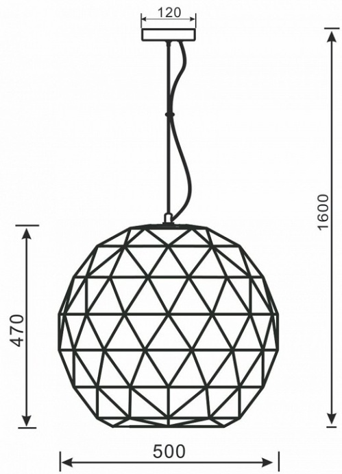 Подвесной светильник Deko-Light Asterope round 342134 - 1